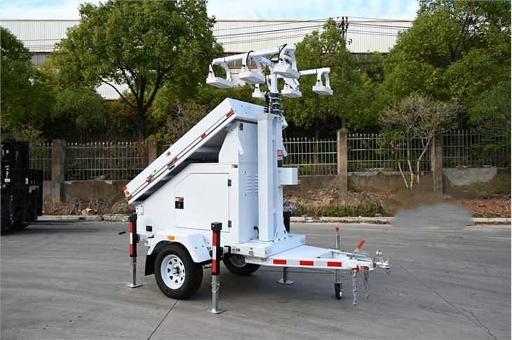 Solar Light Tower With 1200w Led Light
