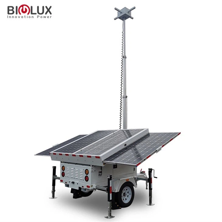 14kW Autonomous Solar Mobile Surveillance Trailer