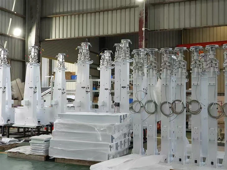 9 Meter Electric Lifting Telescopic Mast For Solar Trailers high quality