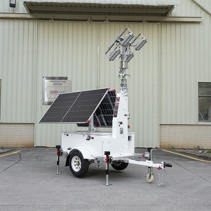 HiSOLO Mobile Solar Light Tower Trailers price