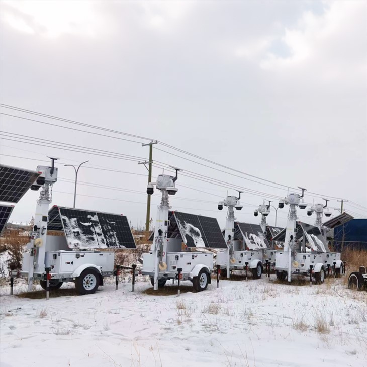 HiSOLO Solar CCTV Trailer for Security Mining price