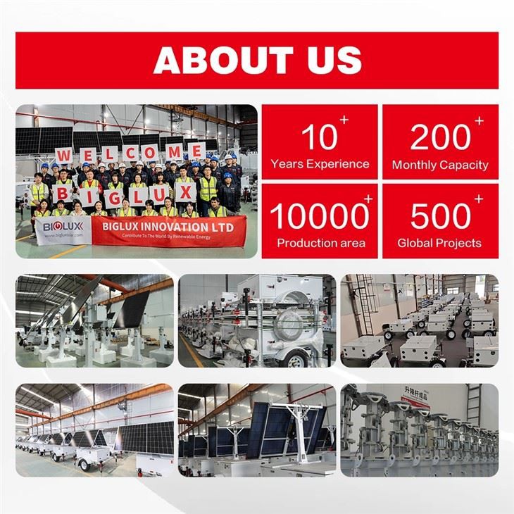 Mobile Solar Light Tower with LED Lamps price